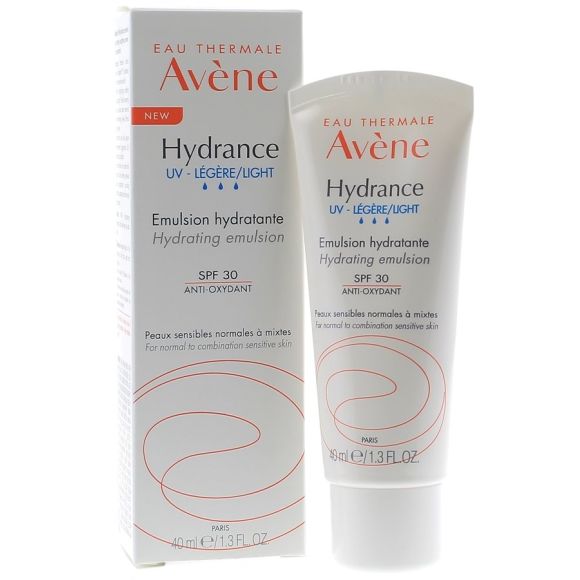 Hydrance émulsion légère hydratante UV spf 30 Avène - tube de 40 ml