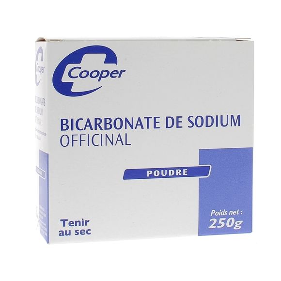 Bicarbonate de sodium officinal en poudre cooper - boite de 250 g