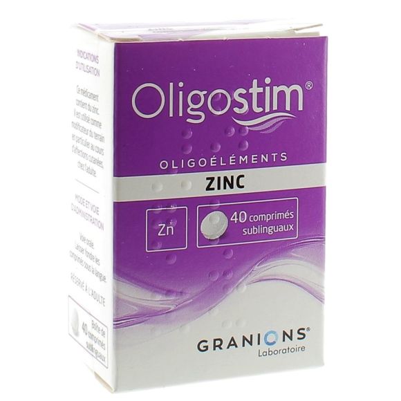 Oligostim zinc comprimé - boîte de 40 comprimés sublinguaux