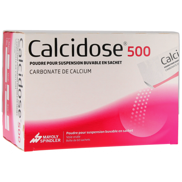 Calcidose 500 poudre pour suspension buvable en sachet - boîte de 60 sachets