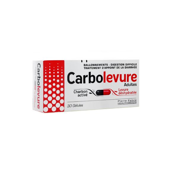 Carbolevure Adultes gélule - boîte de 30 gélules