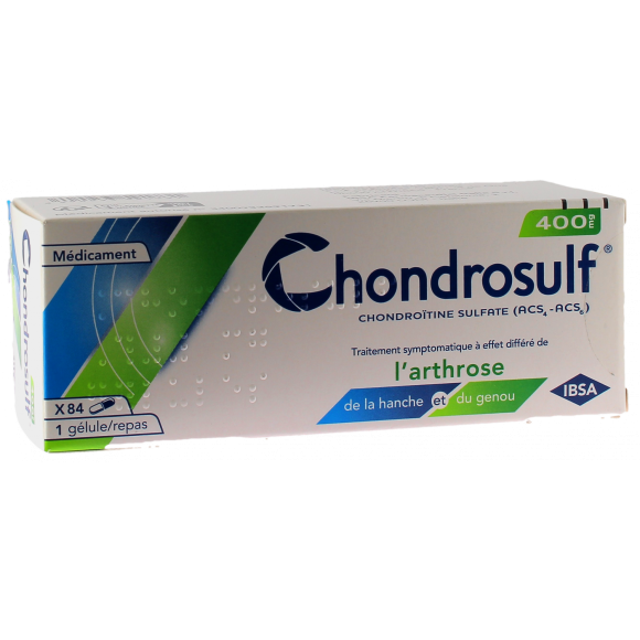 Chondrosulf 400mg gélule Ibsa - boîte de 84 gélules