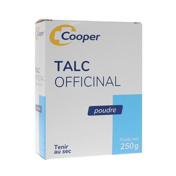 Talc officinal poudre Cooper - boîte de 250 g