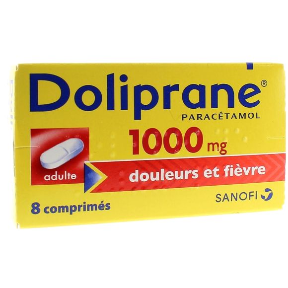 Doliprane 1000mg - 8 comprimés