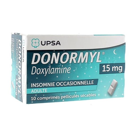 Donormyl 15mg comprimé pelliculé sécable - 10 comprimés