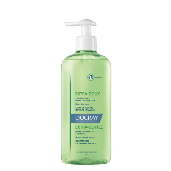 Extra-doux shampooing traitant dermo-protecteur Ducray - flacon-pompe de 400 ml