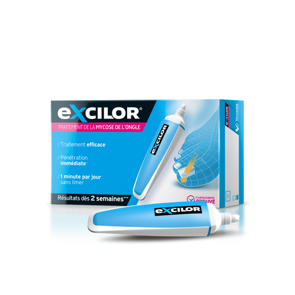 Excilor traitement de la mycose de l'ongle - 1 stylet de 3,3 ml