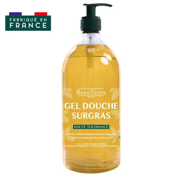 Gel douche surgras Beauterra - flacon de 1 L