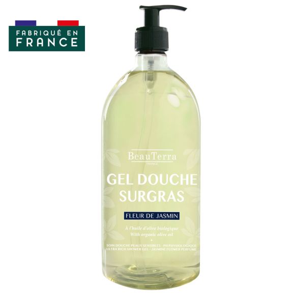 Gel douche surgras jasmin Beauterra - flacon de 1 L