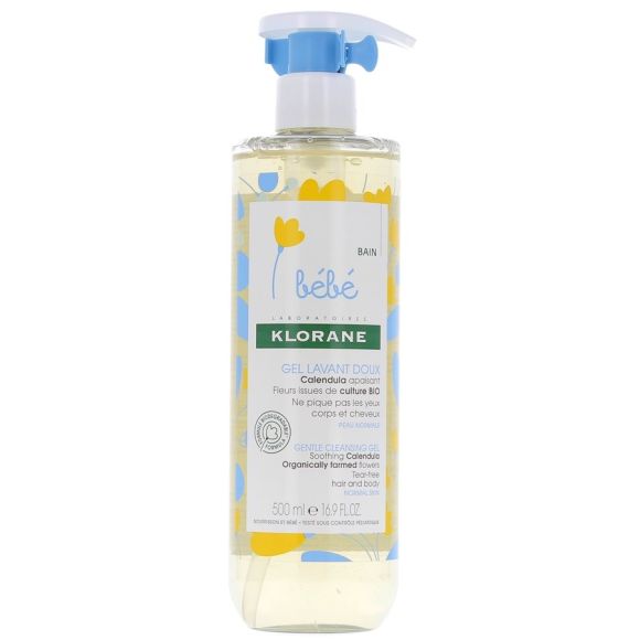 Gel lavant doux Klorane Bébé - flacon de 500 ml