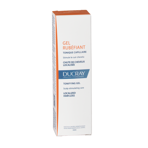 Gel rubéfiant chute de cheveux localisée Ducray - tube de 30 ml