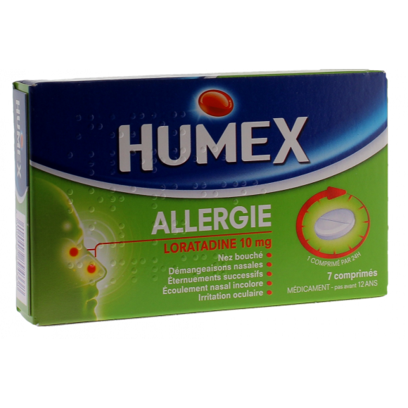 Humex allergie loratadine 10mg - 7 comprimés