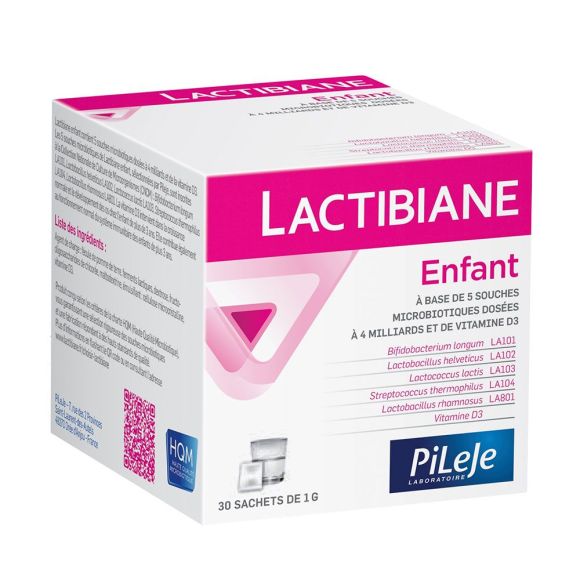 Lactibiane enfant microbiote sachet Pileje - boite de 30 sachets