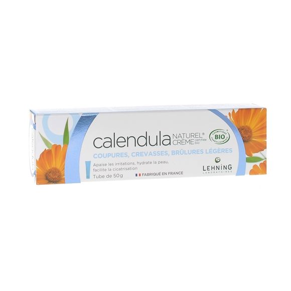 Calendula naturel crème bio Lehning - tube de 50 g