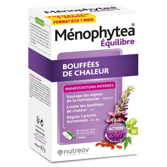 Equilibre Bouffées de chaleur Menophytea - boîte de 120 gélules