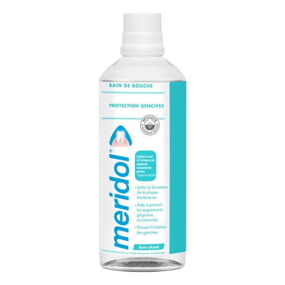 Bain de bouche contre l'inflammation des gencives Meridol - flacon de 400 ml