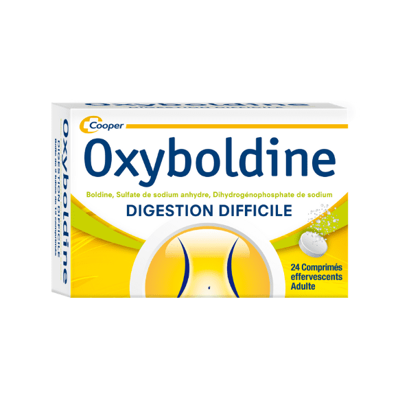 Oxyboldine comprimé effervescent - boîte de 24 comprimés