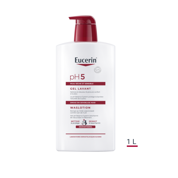 pH5 Gel lavant Eucerin - flacon-pompe de 1L