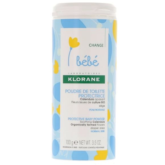 Poudre de toilette protectrice Klorane bébé - Pot de 100 g