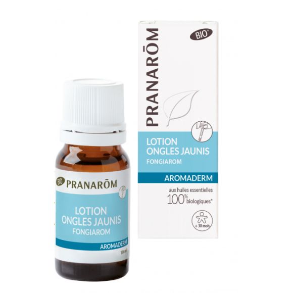 Aromaderm lotion ongles jaunis Pranarôm - flacon de 10 ml