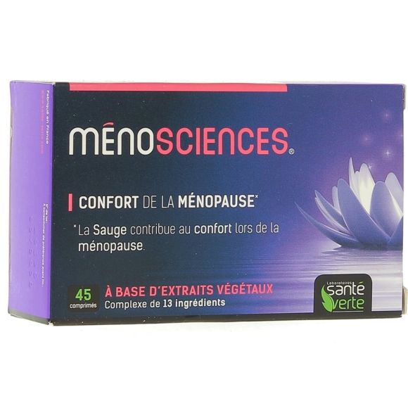 Méno'sciences confort lors de la ménopause Santé verte - 45 comprimés