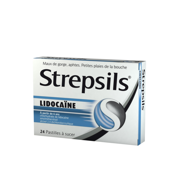 Strepsils lidocaïne pastille à sucer - 24 pastilles