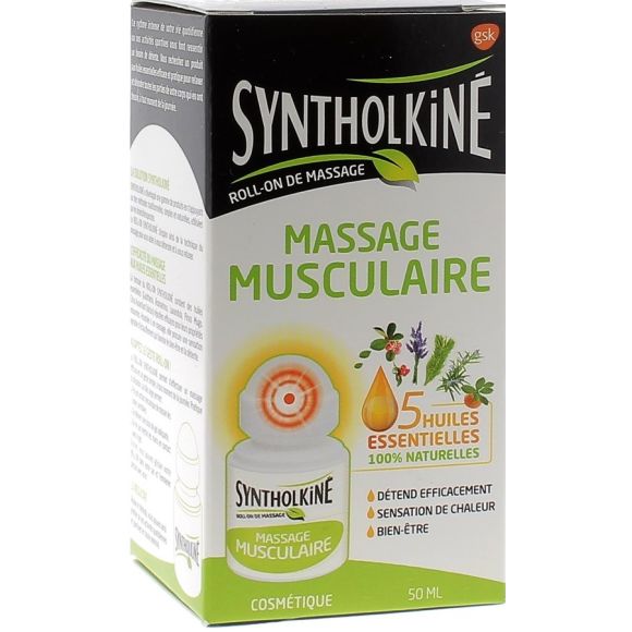 Roll-on de massage musculaire Syntholkiné - roll-on de 50 ml