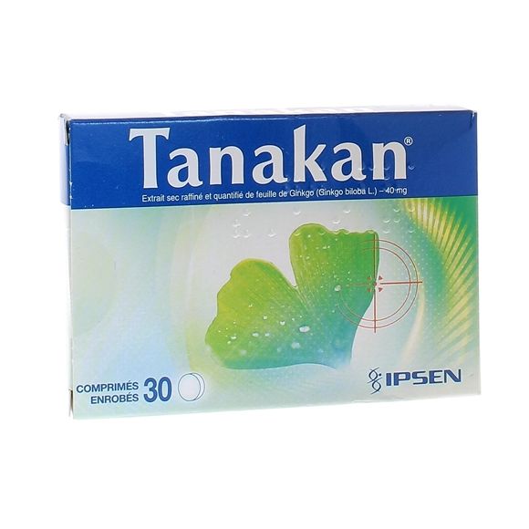 Tanakan 40mg comprimé enrobé - boîte de 30 comprimés