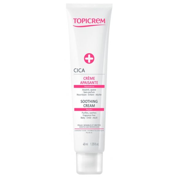 CICA crème apaisante réparatrice peaux sensibles et irritées Topicrem - tube de 40 ml