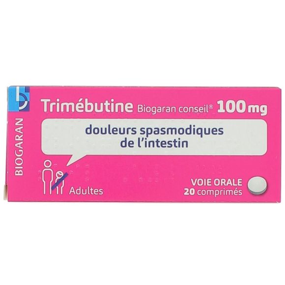 Trimebutine Biogaran 100mg - boite de 20 comprimés