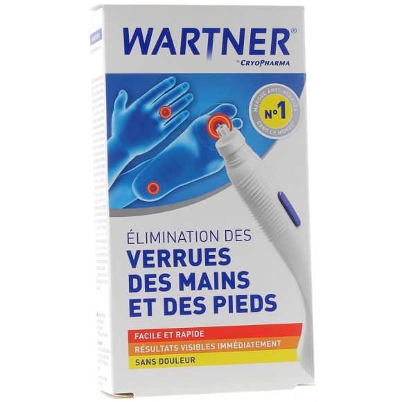 Traitement Rapide Verrues mains et pieds Wartner by cryopharma - 1 stylo applicateur