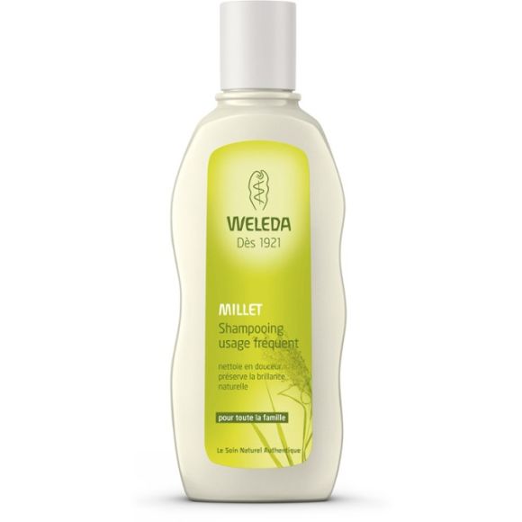 Shampooing usage fréquent au millet Weleda - tube de 190 ml