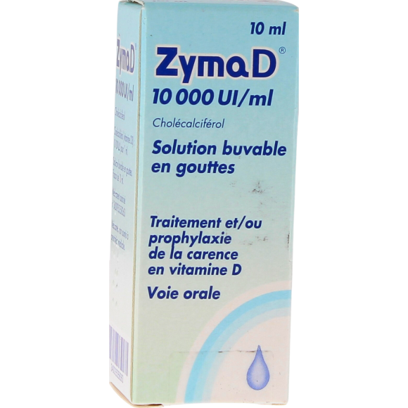 Zymad 10 000 UI/ml solution buvable en gouttes - Flacon de 10 ml